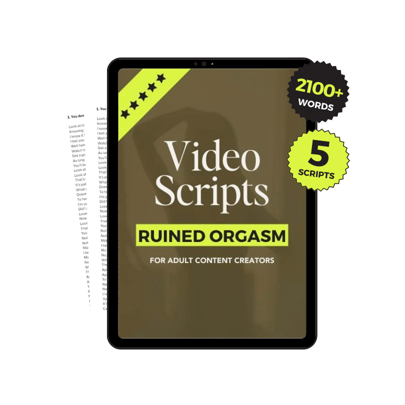 Ruined Orga*m Adult Video Scripts