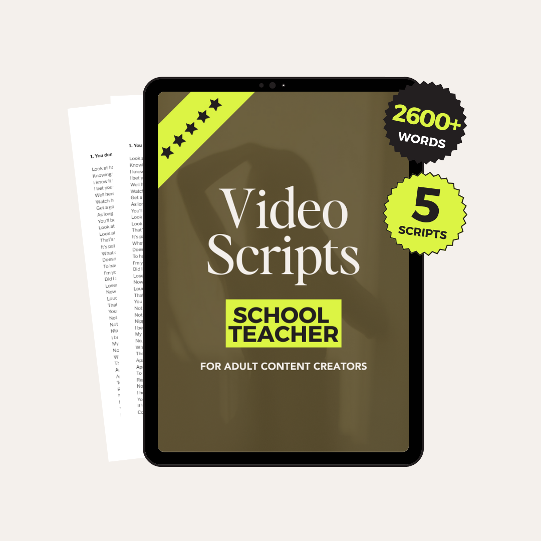 School Teacher JOI Video Scripts